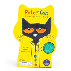 Educational Insights Pete The Cat I Love My Buttons Game - Preschool Board Games for Kids, Toddler Fine Motor Skills, Color Matching Kids Games and Fun Gifts for Girls and Boys Ages 3+