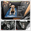 REEVAA Dog Car Seat Cover for Back Seat, Hard Bottom