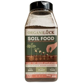 OrganiLock Soil Food - (1 Pound Shaker) | Organic | Nutrient-Rich Soil Booster | Healthier Plants & Higher Yields |