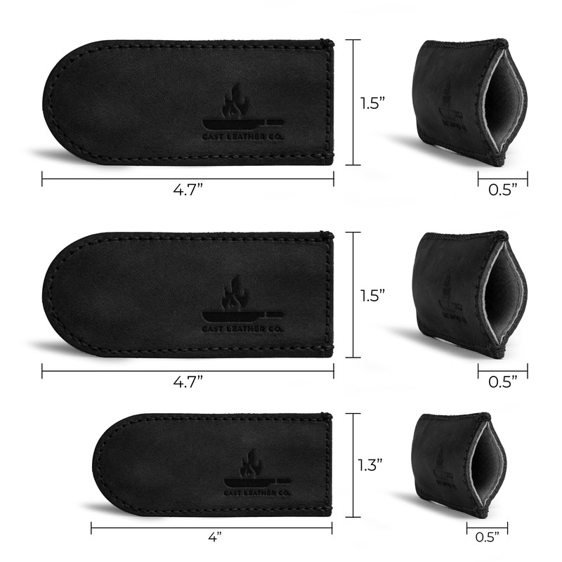 Leather Skillet Handle Cover for Cast Iron Skillets, Heat Resistant