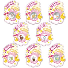 Baby Shower Games - Scratch Off Game - Baby Shower Activity and Idea for Ice Breakers - Fun and Easy to Play - 40 Cards Girls B
