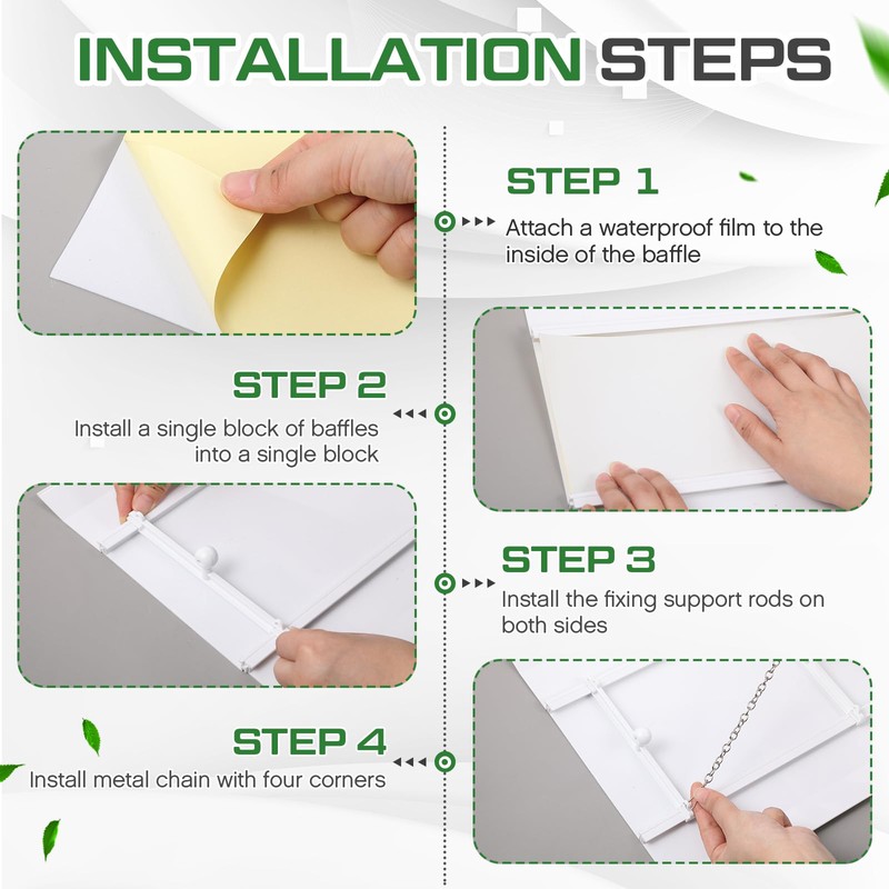 Shimeyao 1 Set Air Vent Deflector Adjustable Square Ac Vent