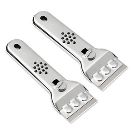 Stainless Steel Cleaning Shovel, Multifunctional Cleaning Shovel Kitchen Tile decontamination Scraper Wall and Floor Cleaning Scraper, Household Gadgets Multifunctional Kitchen Cleaning Shovel, 2PCS