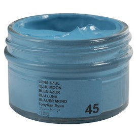 Tarrago Shoe Cream Professional Shoe Polish for Leather Boots, Shoes, Purse, Furniture Eco Friendly Leather Conditioner 1.7oz - Blue Moon #45