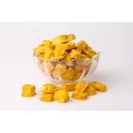 FzyEzy Healthy Premium Freeze-Dried Mango Fruit Chunks | Free GMO & No Add Sugars/Preservatives/Artificial Flavors/Colour | High in Dietary Fiber & Antioxidants | Promotes Good Digestive Health | Ideal Slices for Kids & Adults (Mango)(200gm)