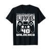 40th Birthday For Men Level 40 Unlocked Gamer 40 Year