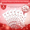 YIDAKO 6 Pack 54 X 108in Valentines Tablecloth Disposable Plastic