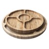 Bamboo Snack Plates, Snack Bowls, Eco-friendly Wooden Plates, Set of
