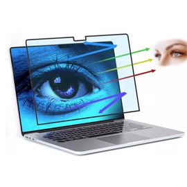AJPARTS UK Magnetic UV Blocker Eye Protective Screen Protector Film for mac book Air 13.6 Inch (2022-2024, M2, M3) Model: A2681 A3113, Removable Matte Anti Glare Blue Light Protector Filter