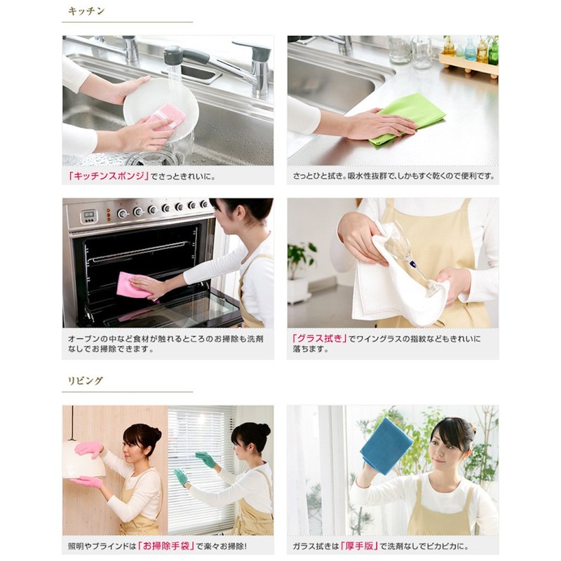 Teijin There Large Dish Set of 4 (Blue, Pink 2 Each) Set