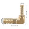 sourcing map Hose Adaptor Brass 90 Degrees 10 mm to