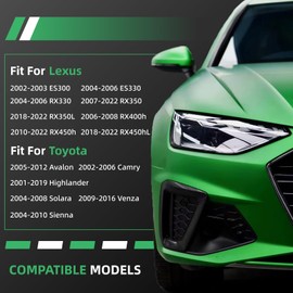 Torsiva K90344 2PCS Front Sway Bar End Links for Lexus 02-03 ES300, 04-06 ES330/RX330, 06-22 RX350/RX400h/RX450h, 18-22 RX350L/RX450hL, for Toyota 01-19 Highlander, Avalon Camry Solara Venza Sienna