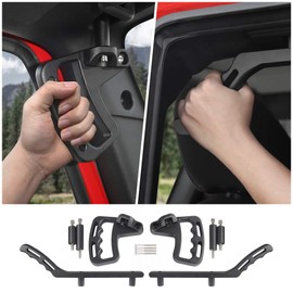 Voodonala for Jeep JK Black Metal Grab Handles Kit for 2007-2018 Jeep Wrangler JK JKU 2 & Unlimited 4 Door 4pc (Upgraded Version)