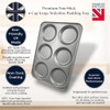 Chabrias Ltd 6 Cup Large 36cm Yorkshire Pudding Tray, Non-Stick