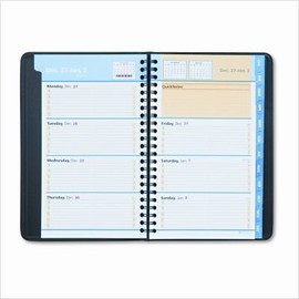 At-A-Glance(R) QuickNotes(R) Weekly/Monthly Planner, 4 7/8in. x 8in., Black, JanuaryDecember 2009