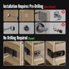 GEMASP Door Lock Hasp Latch, 90 Degree Solid Iron Safety
