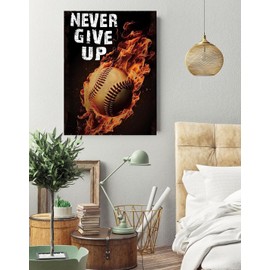 Baseball 5D DIY Diamond Art Painting 12x16 inches for Adults, Full Round Drill Rhinestone Embroidery for Wall Decoration