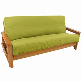Blazing Needles Solid Twill 8 to 9-inch Full Futon Cover