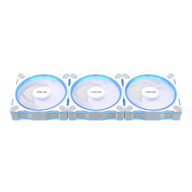 ASUS Prime MR120 ARGB Fan White Triple Pack, 28mm Extra-Thick