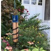 WCRG Copper Rain Gauge for Yard, Steel Stake - Outdoor