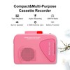 Portable Cassette Player Recorder with AM/FM Radio, Built-in Speaker &