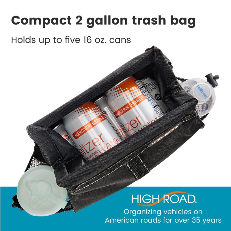High Road Car Organizer with Car Trash Bin and Tissue