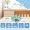Adaptive Scoop Divided Plates with Extra Wall,Spill-Proof Eating Aid for
