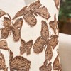 Chenille Decorative Throw Pillow Cover, 18×18, Caramel Brown