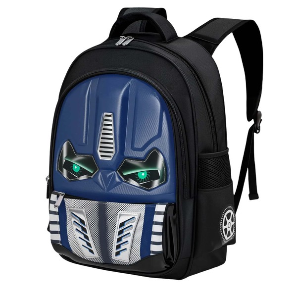 Kids Backpack with Glowing Eyes & 3D Cartoon Panels for