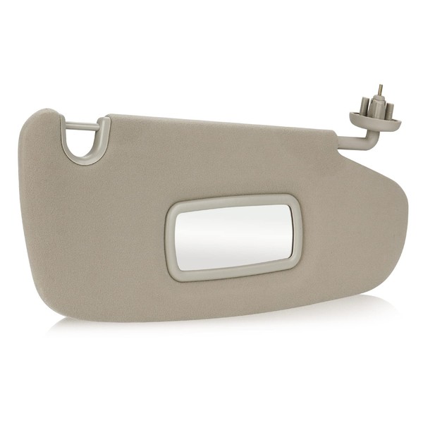 Gray Passenger Right Side Sun Visor Replacement Compatible with 2002-2009