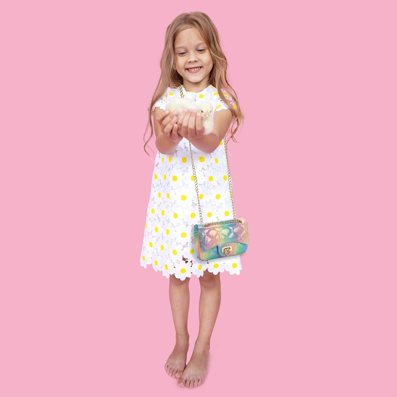 LJCTULY Purse for Girls Age 3-14, Heart Lock Toddler Purse,