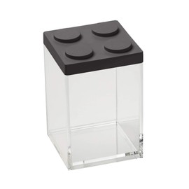 OMADA Design - 1L Brick Food Container with Stackable Lid and High Quality Clear Container - Brickstore Line