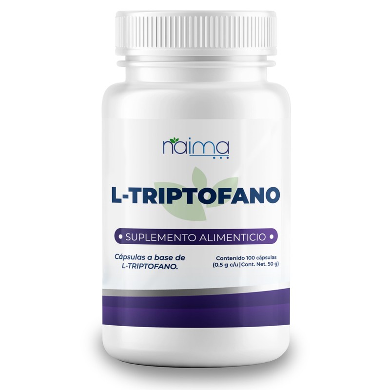 NAIMA, Triptófano, 100 Cápsulas | Suplemento Alimenticio 100% Puro |