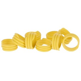 Kerbl Hobbyfarming Spiral Ring 10 mm Yellow Plastic Pack of 100