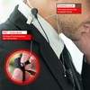 TechSide Midland Transparent 2 Pin Pneumatic Headset Microphone | for