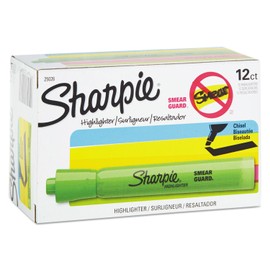 Sharpie 25026 Accent Tank Style Highlighter Chisel Tip Fluorescent Green Dozen