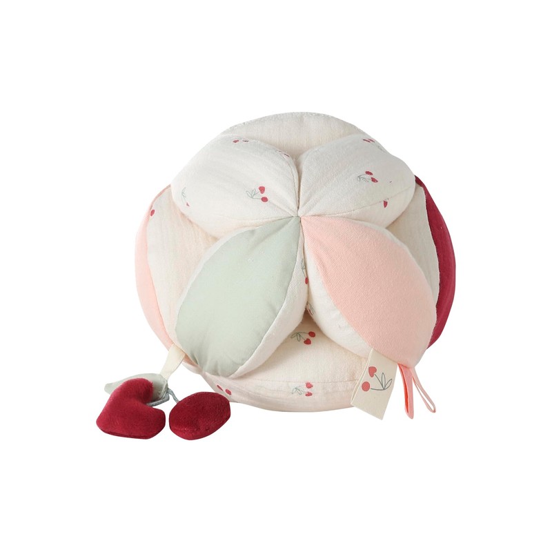 VERTBAUDET Sensory Crawling Ball Cherry Ecru TU