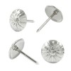 Auvotuis 100PCS Silver Upholstery Decorative Tacks, Antique Furniture DIY Nails