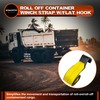 Mimanchi 4" x 5' Roll Off Container Winch Strap w/Flat