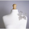 Feathers Creation Ltd Sparkling Rhinestone Curved 20 Cm Wide Applique