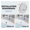 3 Pack Bathroom Sink Overflow Trim Ring, Electroplating Chrome Overflow