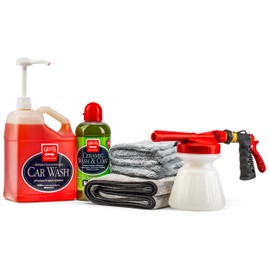 Griot's Garage Ultimate Brilliant Finish Foaming Sprayer Kit, Includes Foam Gun, Car Cleaner Soap, Pump Head Dispenser, Ceramic Wash and Coat, Microfiber Cloths, and Terry Weave Drying Towel