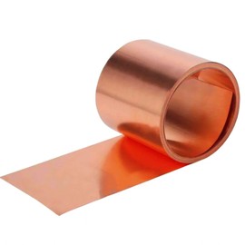 Pure Copper Sheet roll,24 Gauge 6 "Width x 5FT, Copper Flashing for Home Roofing, Decorating and DIY(Multiple Sizes)