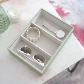 Stackers Sage Green Classic Medium Jewellery Box Watch/Accessories Layer