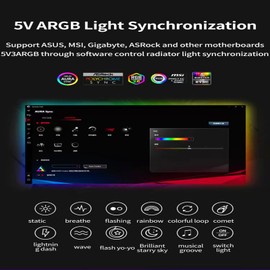 TZMRIT 2-in-1 ARGB PWM Fan Hub with Controller, 9 x 4 Pin PWM Fan Connectors, 9 x 5 V 3-Pin ARGB Ports, Magnetic Base and SATA Power 18 Port, RGB Hub with Adjustable Speed