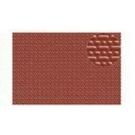 Slater's Embossed Plastikard 2mm 'N' Gauge 0402 Red Brick English Bond Styrene Plastic Sheet
