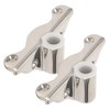 2PCS 1/2in Oarlock Socket 316 Stainless Steel Polished Finish Side