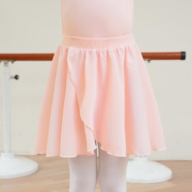 Tancefair Ballet Skirt Chiffon Pull On Dance Wrap Skirt Ballet Wrap Skirt with Elastic Waistband for Girls Women