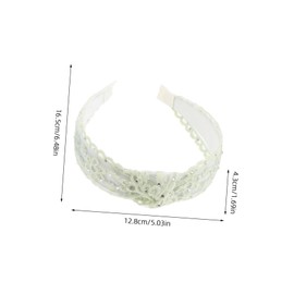 minkissy 2 Pcs Wide Embroidered Floral Rhinestone Headbands for Women and Light Blue and Light Green Stylish Wide Hairband for Prom Weddings Casual Wear Versatile and Elegant Accessory