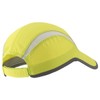 Connectile Folding Mesh Sports Cap, Reflective, Striped, Breathable, Runner Cap,